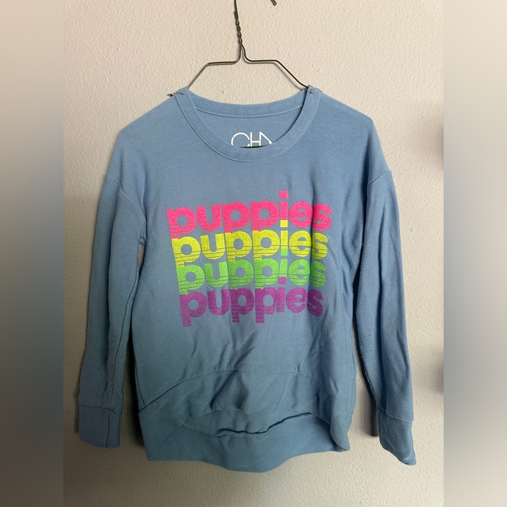 Puppies light sweatshirt - size 6